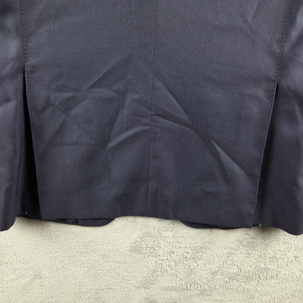 Loro Piana x Boggi Milano Blue Extra Fine Wool Twister Blazer Mens 50R Italy